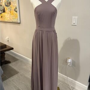 Lulu's Purple Halter Gown for Weddings